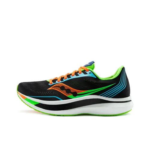 Saucony Endorphin Pro Амортизация Противоскользящий Устойчивый к истиранию Поддержка Низкий Топ Беговые кроссовки