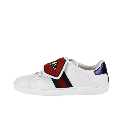 GUCCI Ace Стильные Скейтбординги Женские Белые