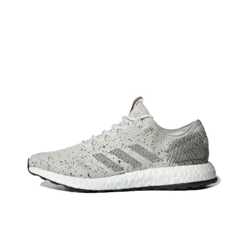 Adidas Pure Boost Slip-resistant и дышащий низкий топ беговые кроссовки мужские серый черный