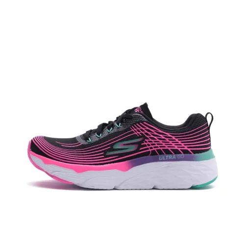 Skechers Max Cushioning Низкие Беговые Кроссовки Женские Черные Красные Розовые