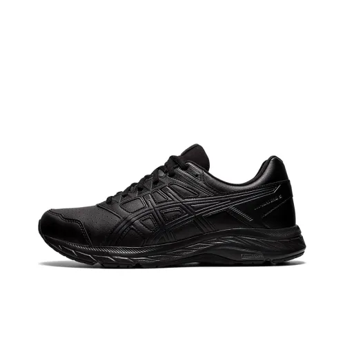 Asics Гель Contend 5 SL FO Устойчивый к истиранию Низкий Топ Беговые кроссовки Мужские Черные