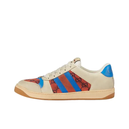 GUCCI Screener Потертый Обувь Стильный Скейтбординг Женские Красный Синий