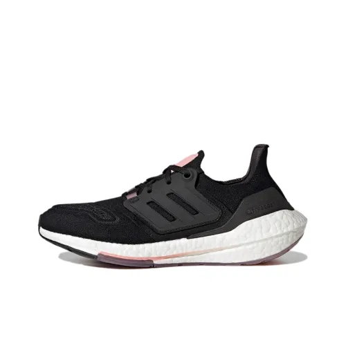 Adidas Ultraboost 22 Устойчивые к истиранию амортизаторы Низкий топ Беговые кроссовки Женские Черный Белый