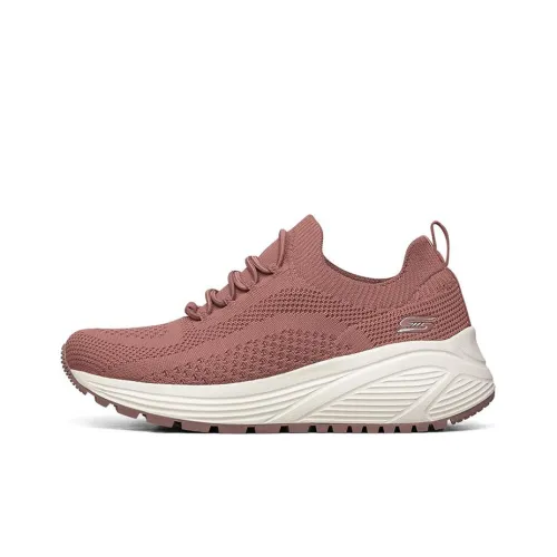 Skechers BOBS SPARROW 2,0 Дышащие Низкие Беговые Кроссовки Женские Розовые Красные