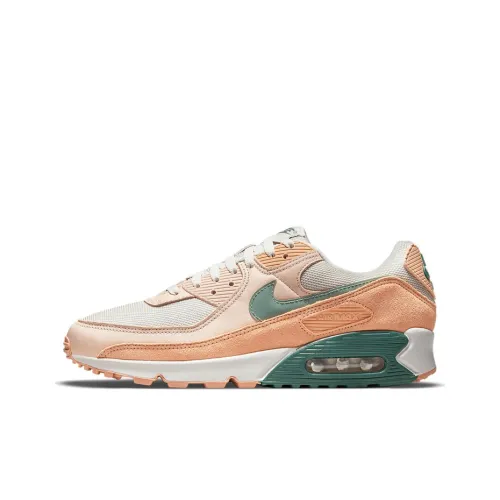 Nike Air Max 90 Low Топ Беговые кроссовки Мужские Розовые Зеленые