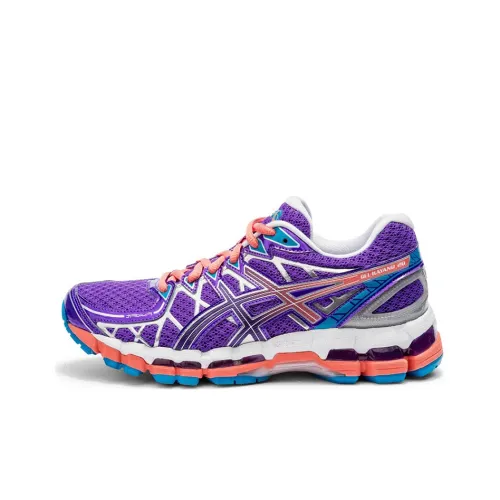 Asics Gel Kayano20 Износостойкий и Легкий Низкий Топ Беговые кроссовки Женские Фиолетовые
