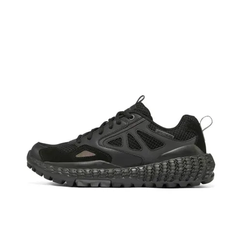 Skechers Monster Low Top Повседневные Беговые Кроссовки Мужские Черные