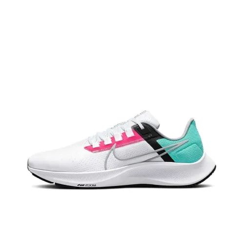 Nike Pegasus 38 Low Топ Марафон Беговые кроссовки Мужской Белый Розовый Зеленый