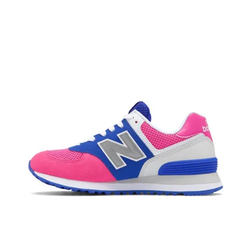 New Balance NB 574 Low Топ Беговые кроссовки Женские Розово-синие