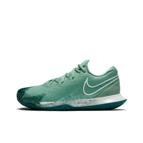 Nike Air Zoom Vapor Cage 4 Hc Shock Absorbers Slip-Resistant Abrasion-Resistant Low Top Tennis Shoes Jadeite Green Найк Эйр Зум Вапор Кейдж 4 HC Шок Абсорберз Слип-Резистент Абразион-Резистент Низкий Топ Теннис Кроссовки Жадеит Зеленый