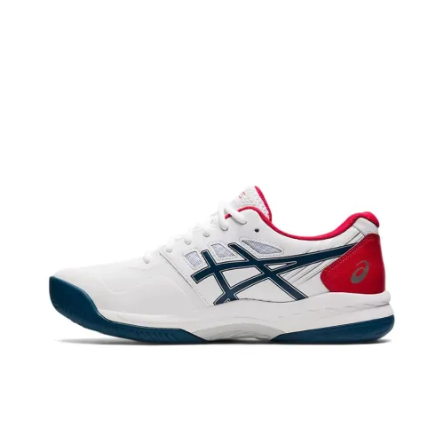 Asics Gel Game 8 Low Топ Беговые кроссовки Мужские Белый Синий