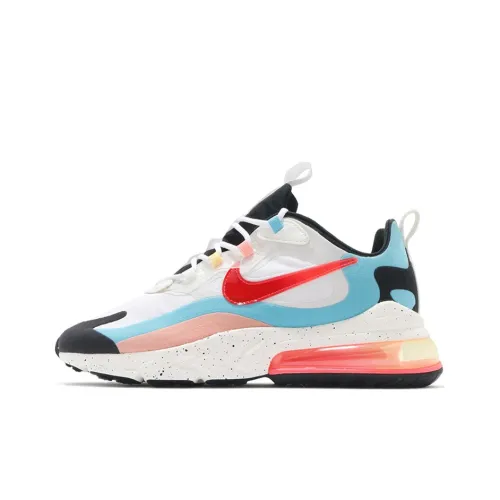 Nike Air Max 270 Дышащий Низкий Топ Air Cushion Повседневные Беговые Кроссовки Мужские Черный Синий Красный