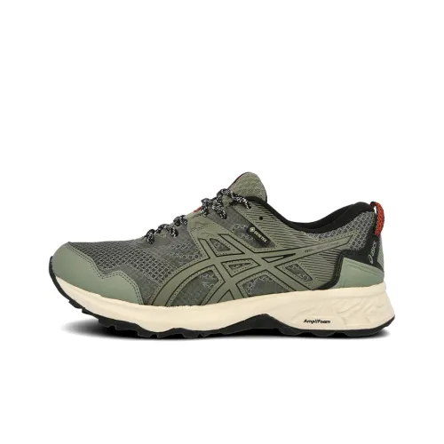 Asics Gel Sonoma 5 Low Топ Беговые кроссовки Мужские Оливково-зеленые