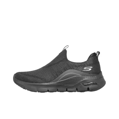 Skechers Arch Fit Series KEEP IT Up Низкий топ Повседневная обувь Женская Чисто черный
