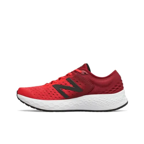 New Balance NB Свежий Foam 1080v9 Свежий Foam Устойчивый к истиранию Дышащий Низкий Топ Беговые кроссовки Мужские Энергия Красный