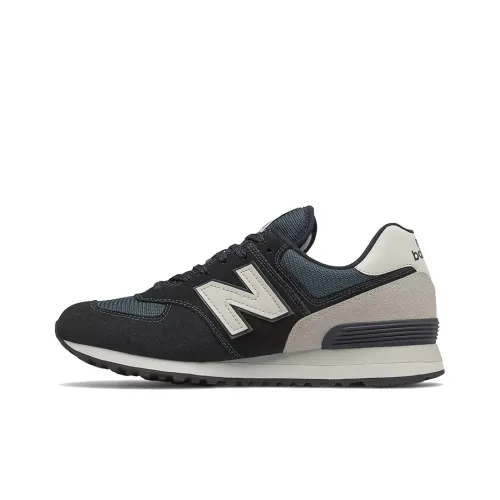 New Balance NB 574 Low Топ Марафон Беговые кроссовки Унисекс Черный Зеленый