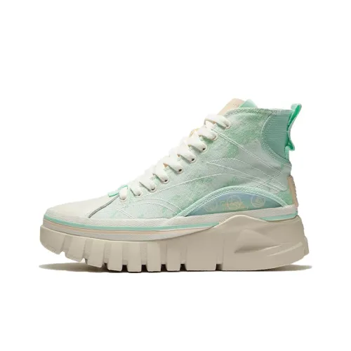 LiNing Slip-resistant Abrasion-resistant High Top Casual Women's Radiant Blue LiNing Противоскользящий Износостойкий Высокий Топ Повседневный Женский Radiant Blue