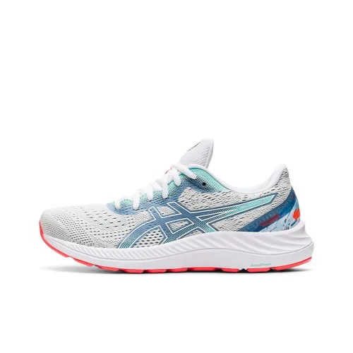 Asics Гель Excite 8 Low Топ Беговые кроссовки Женские Белый Синий