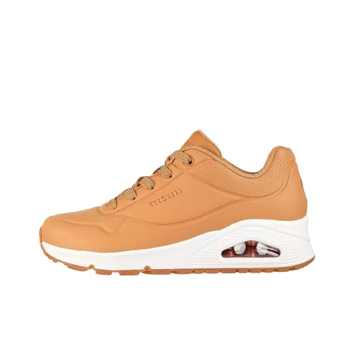 Skechers Uno Series Амортизация Низкий Топ Повседневная Обувь Женская Лотос Цвет