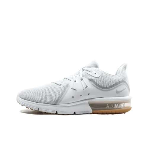 Nike Air Max Sequent Low Беговые кроссовки Мужские Белые