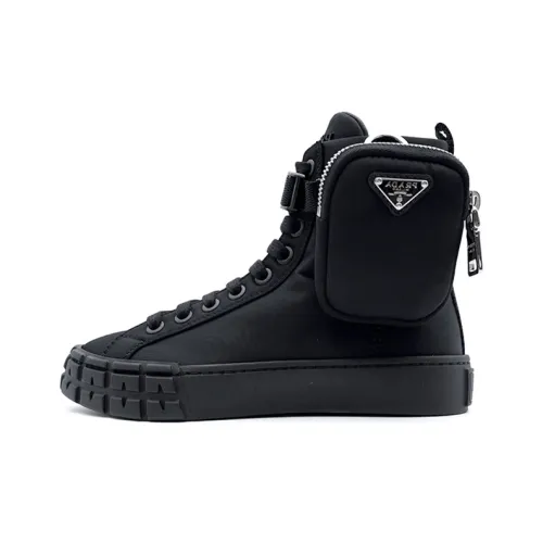 PRADA Скейтборд Кроссовки Высокие Женские