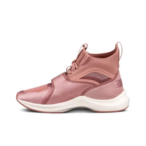 PUMA Phenom Slip-resistant Abrasion-resistant Breathable Coating High-top Casual Running Shoes Women's Rose Gold PUMA Phenom противоскользящий устойчивый к истиранию дышащий с покрытием высокий топ повседневные беговые кроссовки женский розовое золото