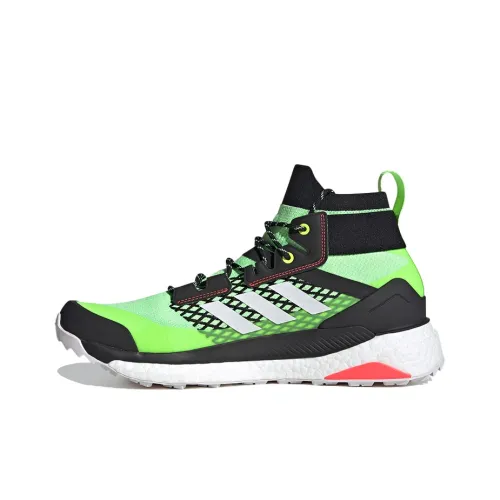 adidas Terrex FREE HIKER Дышащий MID Топ Походная обувь Унисекс Зеленый Черный