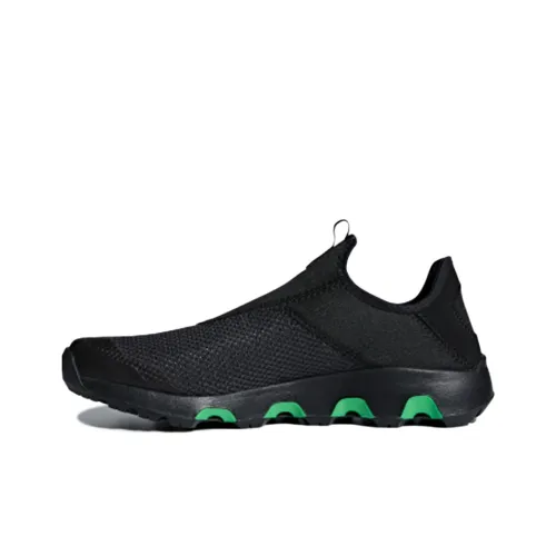 Adidas Terrex CC Voyager Slip-On Амортизация и Дышащий Низкий Топ Походная обувь Мужская Черный Зеленый