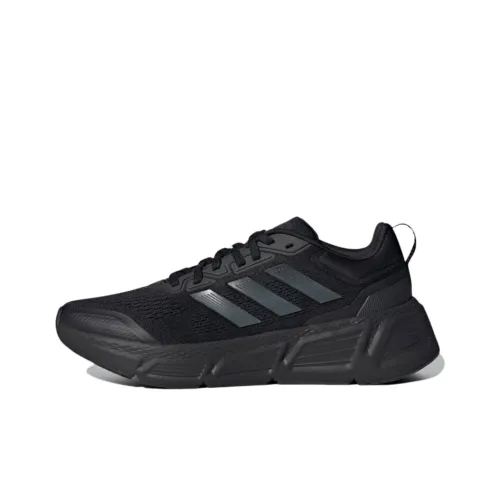 Adidas Neo Questar Slip Resistant Abrasion Resistant Низкий Топ Повседневные Беговые кроссовки Мужские Черные