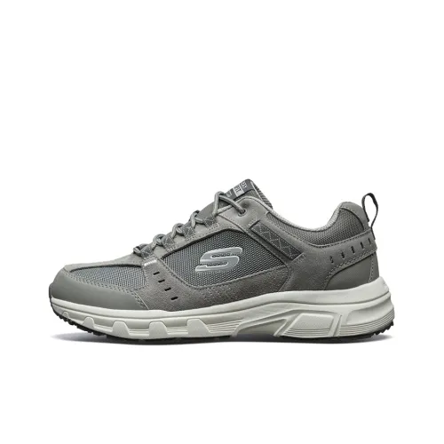 Skechers Oak Canyon Износостойкий и Легкий Низкий Топ Повседневная Обувь Мужская Серый Белый