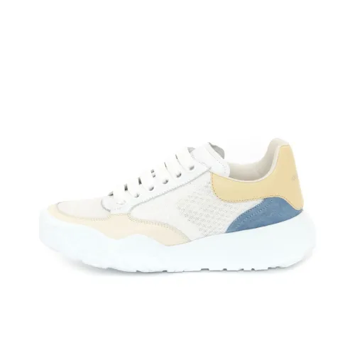 Alexander McQueen Low Top Casual Shoes Court Женские Белые Желтые
