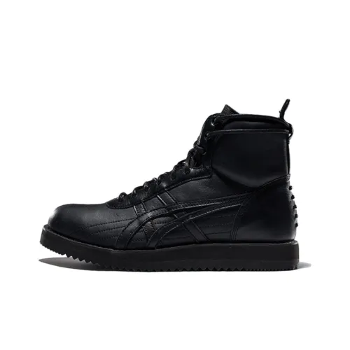 Onitsuka Tiger High Топ Беговые кроссовки Унисекс Черный