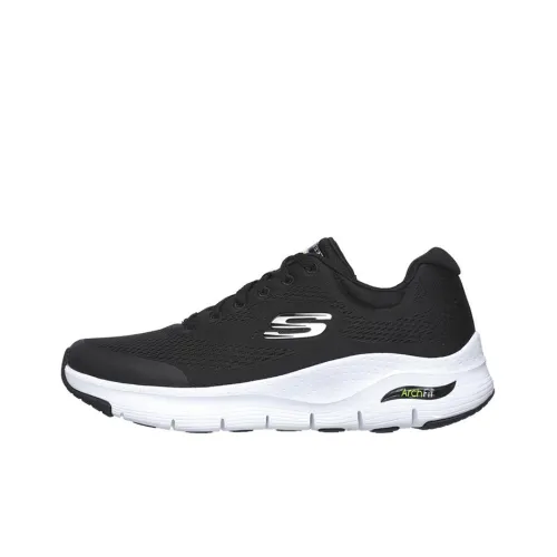 Skechers Arch Fit Series Низкие Беговые Кроссовки Мужские Черные