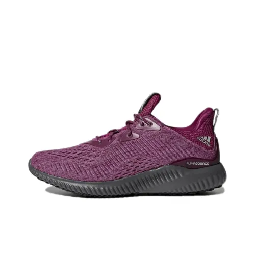 Adidas AlphaBounce Slip-resistant Abrasion-resistant Low-top Беговые кроссовки Женские Фуксия