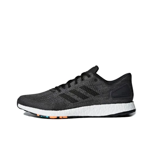 Adidas Pureboost Dpr Slip Resistant Abrasion Resistant Низкий Топ Беговые кроссовки Мужские Черный Серый