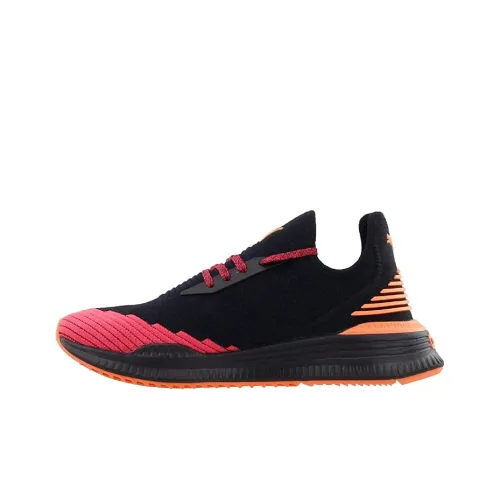 PUMA AVID Шок Absorbing Anti-Slip Wear Resistant Breathable и Lightweight Низкие Беговые кроссовки Мужские Черные