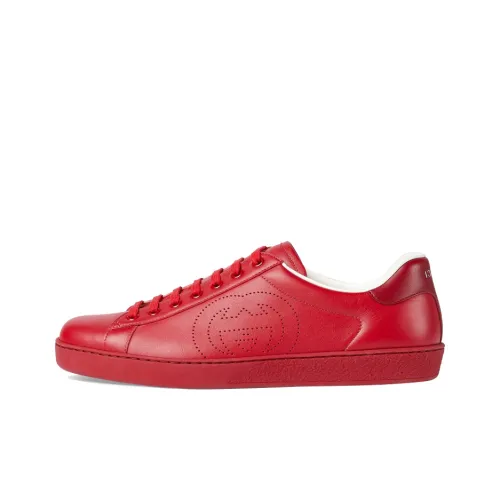 GUCCI Ace Стильные Скейтбординги Мужской Furong Red