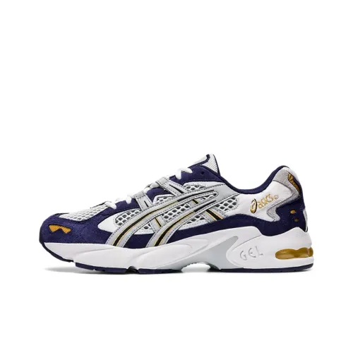 Asics Gel Kayano 5 Low Топ Беговые кроссовки Унисекс Синий Белый
