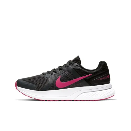 Nike Slip-resistant Abrasion-resistant Cushioning Coating Low-Top Running Shoes Women's Black Pink Red Найк Slip-resistant Abrasion-resistant Cushioning Coating Низкие Беговые Кроссовки Женские Черный Розовый Красный