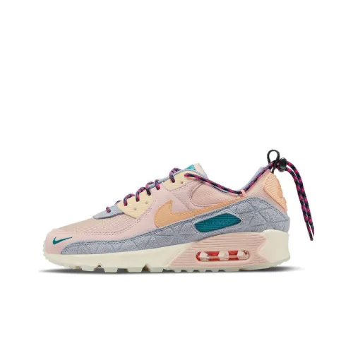 Nike Air Max 90 Low Топ Беговые кроссовки Женские Мягкий Розовый