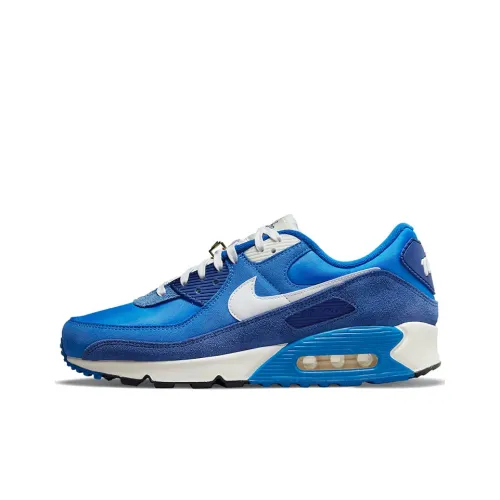 Nike Air Max 90 Low Топ Марафон Беговые кроссовки Мужской Королевский синий