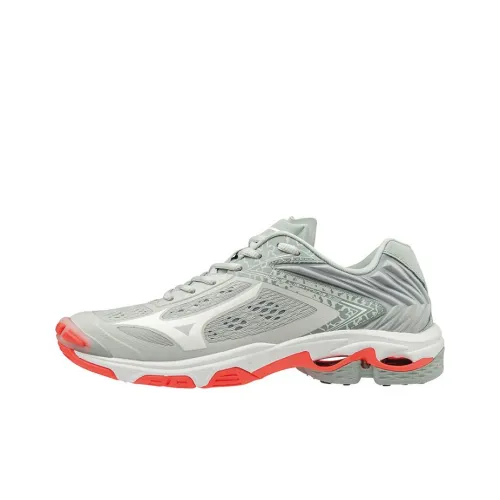 Mizuno Wave Lightning Z5 Slip-resistant и дышащие низкие беговые кроссовки унисекс серые