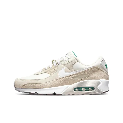 Nike Air Max 90 Low Топ Марафон Беговые кроссовки Мужской Белый Цвет холста
