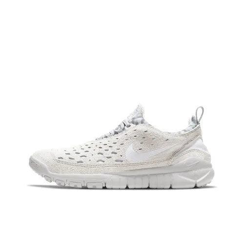 Nike Free RN Амортизаторы Устойчивые к истиранию Дышащий Низкий Топ Спринт Беговые кроссовки Мужские Бежево-серый