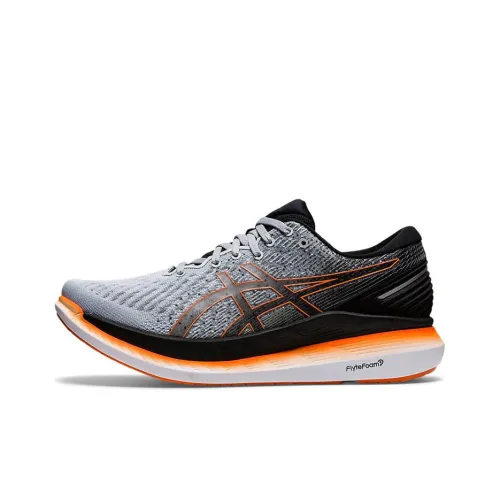 Asics Glideride 2 Low Топ Беговые кроссовки Мужские Серый Черный Оранжевый