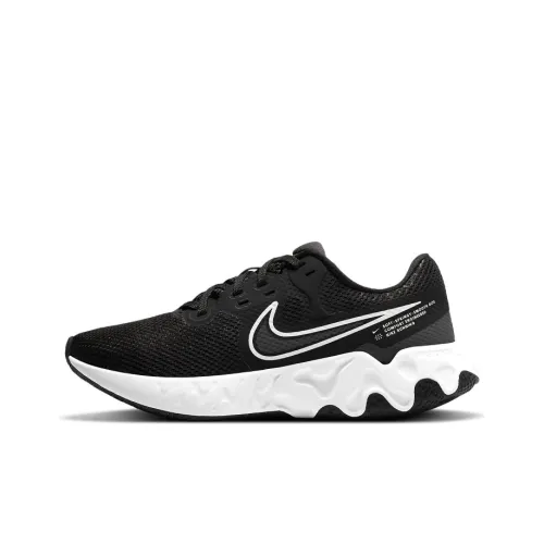 Nike Renew Ride 2 Low Топ Повседневные Беговые Кроссовки Женские Черно-Белые