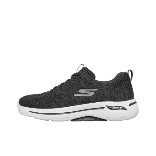 Skechers Go Walk Arch Fit Unify Low Топ Повседневная обувь Женская Черная