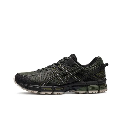 Asics Gel Kahana 8 Low Top Trail Беговые кроссовки Мужские Темно-зеленые