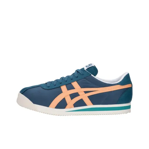 Onitsuka Tiger CORSAIR Slip Resistant Abrasion Resistant Низкий Топ Повседневные Беговые кроссовки Унисекс Озерный Синий