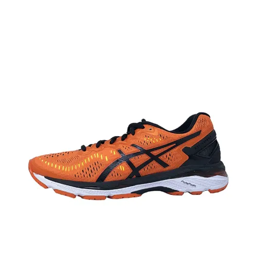 Asics Gel Kayano 23 Low Топ Беговые кроссовки Мужские Оранжевый Желтый